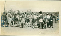 [Southern Ute Indians at dance event, possibly the Bear Dance]
