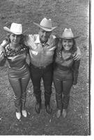 [Madonna, Junior, & Mary Eskew pose for the  November 1969 Western Outfitter article]