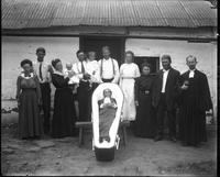[Single portrait of people, children, clergy, and a dead person]