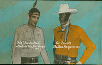 Chief Thundercloud as Tonto and Lee Powell in "The Lone Ranger"