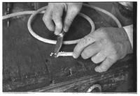 [Junior Eskew building a honda for his cotton trick rope, Part 1]