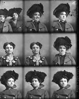 [Carte de Visite multiple portraits of young Female adults]