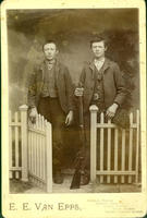 [Two young Kansas hunters with Marlin rifle]