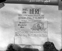 [Clipping of an advertisment for Sterling Palmist]