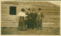 Block House, Ft. Simcoe, Wash, Mrs. Landis, Mr. Roads, J. M. Schwartz, Dr. Landis