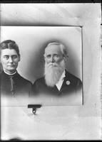 [Photograph of a photograph of single portrait of Wantland's Mother & Father]