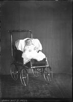 [Single portrait of an Infant in a carriage]