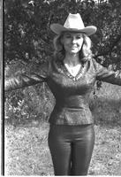 [Madonna Louise Eskew poses for November 1969 Western Outfitter article]