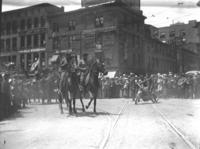 Troop B leaving for Mexican Border 1916. Col. Kelso Davis & Col. Clifford Cheney