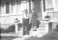 [Martin, Myrth, and Donna Holze, Hampshire, IL home]