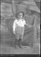 [Single portrait of young Boy wearing a two piece suit]