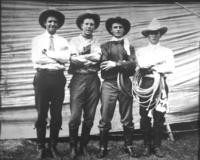 Tex McLeod, Chet Byers, Sam Garrett, & Hank Durnell.  101 Ranch
