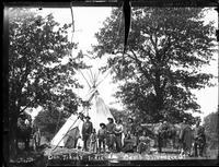 Dan Tohee's, Ioway Chief, Indian camp Stillwater, OT prior to 1889