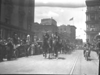 Troop B leaving for Mexican Border 1916. Col. Kelso Davis & Col. Clifford Cheney