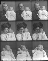 [Carte de Visite multiple portraits of Family. Grandmother,Mother, & Infant]