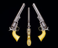 Colt Model 1851 Navy Revolver, Louis D. Nimschke engraved