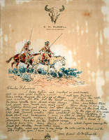 Illustrated letter to Charles F. Lunnmis, March 10, 1920