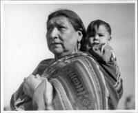 Ponca woman and son