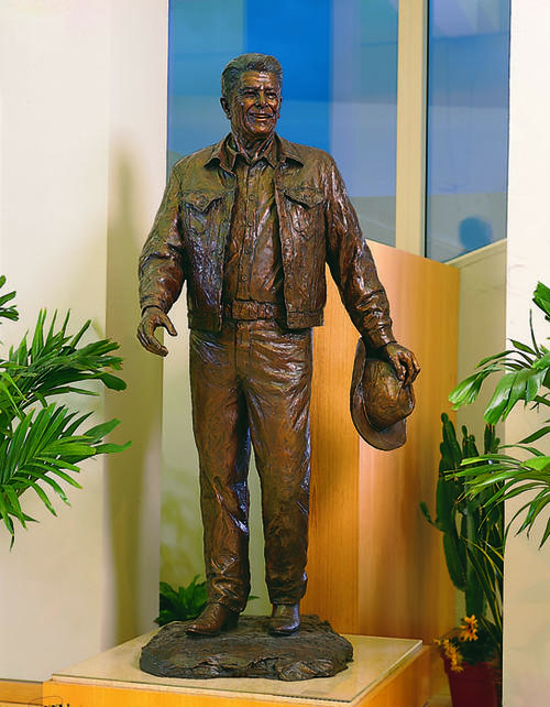 the first of two castings; the second casting is on display at the Ronald Reagan Presidential Library and Museum