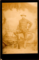 [Spanish-American War soldier with rifle and bayonet]