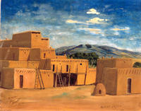 View of Taos Pueblo