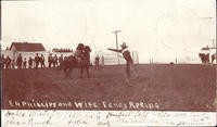 E. H. Phillips and Wife Fancy Roping