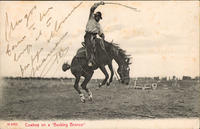 Cowboy on a 'Bucking Bronco'