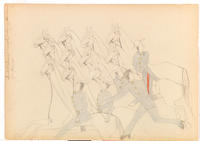 United States Cavalry being pursued [sic] by Kiowas