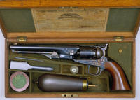 Cased Colt muzzle-loading percussion revolver