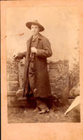 [Montana man with long coat and hat]