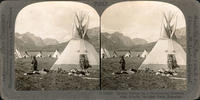 Indian Village on a Government Reservation, Glacier National Park, Montana