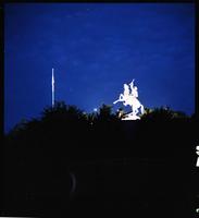 National Cowboy Hall of Fame Exterior/Buffalo Bill at night