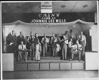 Johnnie Lee Wills and band [the band is posing on stage at Cain's]
