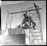 Rodeo Hall of Fame/Installing Bronc Twister Nov, 1967