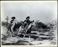 A good action shot of the late Leo Carrillo as "Pancho" and Duncan Renaldo as "The Cisco Kid"