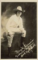 Mamie Francis equestrienne and horseback rifle shot