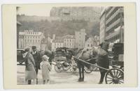 [Horse-drawn carts in Quebec]