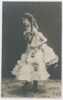 [Woman posed in ruffled and sequined dress] 400/8