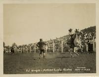 Ed Wright, Mother Lode Rodeo, Sonora May 8, 1932