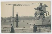 Paris--Place de la Concorde, vue prise des Jardins des Tuileries