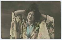 [Woman posed in kimono]