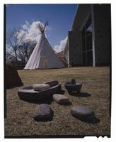 National Cowboy Hall of Fame, Exterior, Tipi, Mortars & Pestles