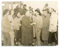 Being presented a check after winning the Roy Rogers Handicap
