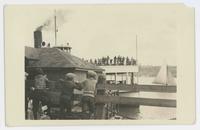 [Canadian steamship L'Ile D'Orleans at wharf]