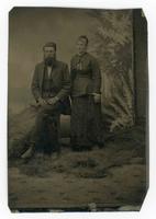 [portrait photograph of man and woman]