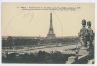 Paris--Panorama Pris du Trocadero sur la Tour Eiffel et La Seine