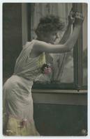[Woman in camisole looking out the window] 1053/6