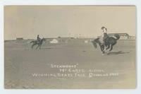 "Steamboat" McCarty, riding Wyoming State Fair,Douglas 1910