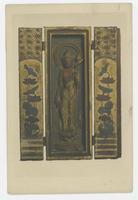 [Standing Buddha bas-relief triptych]