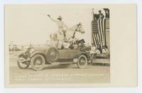 'Chief' (Owned by Leonard Stroud) Jumping over Loaded Automobile